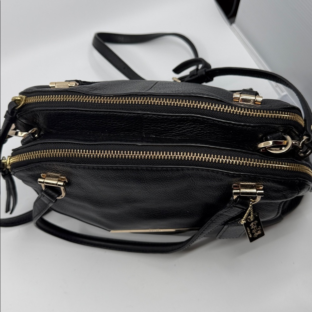 Coach Black Leather Shoulder Bag - Picture 5 of 8